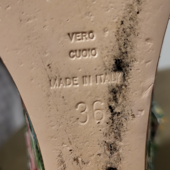 RED Valentino Floral Wedges With Bow - Size 36 - Picture 5 of 7